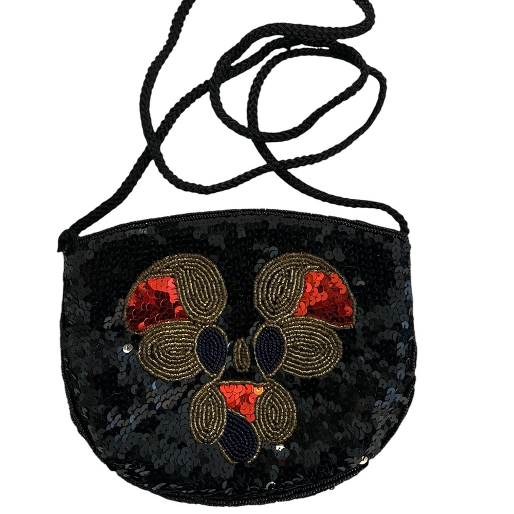 Beautiful Beaded Sequined Vintage Handbag - Picture 2 of 6